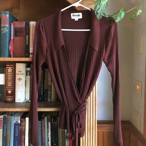 Rouje Loraine Wrap Cardigan Blouse